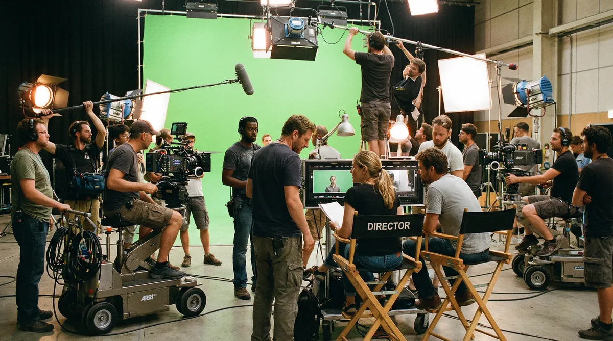 狠狠撸国际影视合作拍摄现场实景