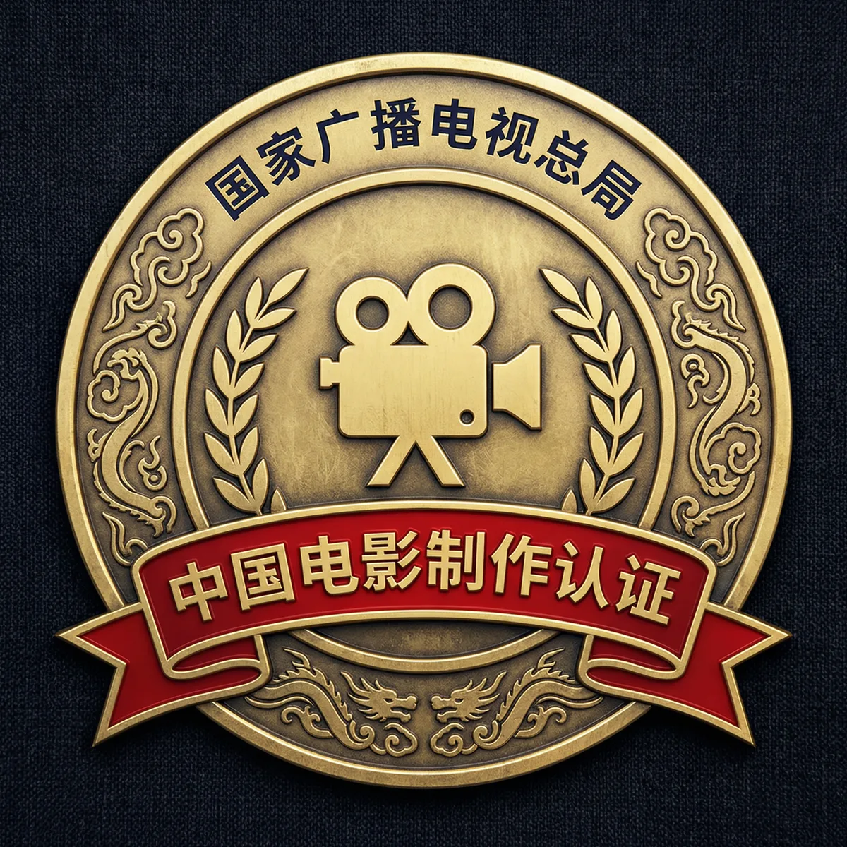 狠狠撸影视制作许可证徽章-国家广播电视总局颁发